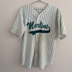 Vintage Athletic Apparel Florida Marlins Baseball Jersey Lesinski 14 XL White